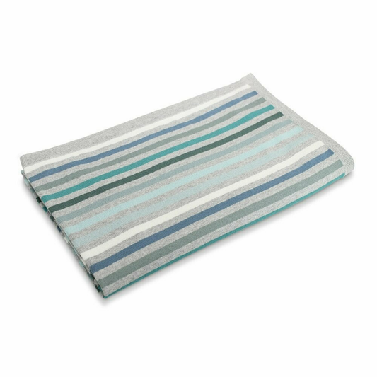 Piccolo Stripe Blanket - Blue