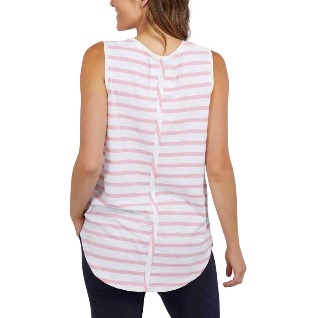 Scoop Tank - Pink Stripe