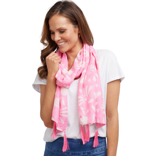 Shapes Scarf - Pink