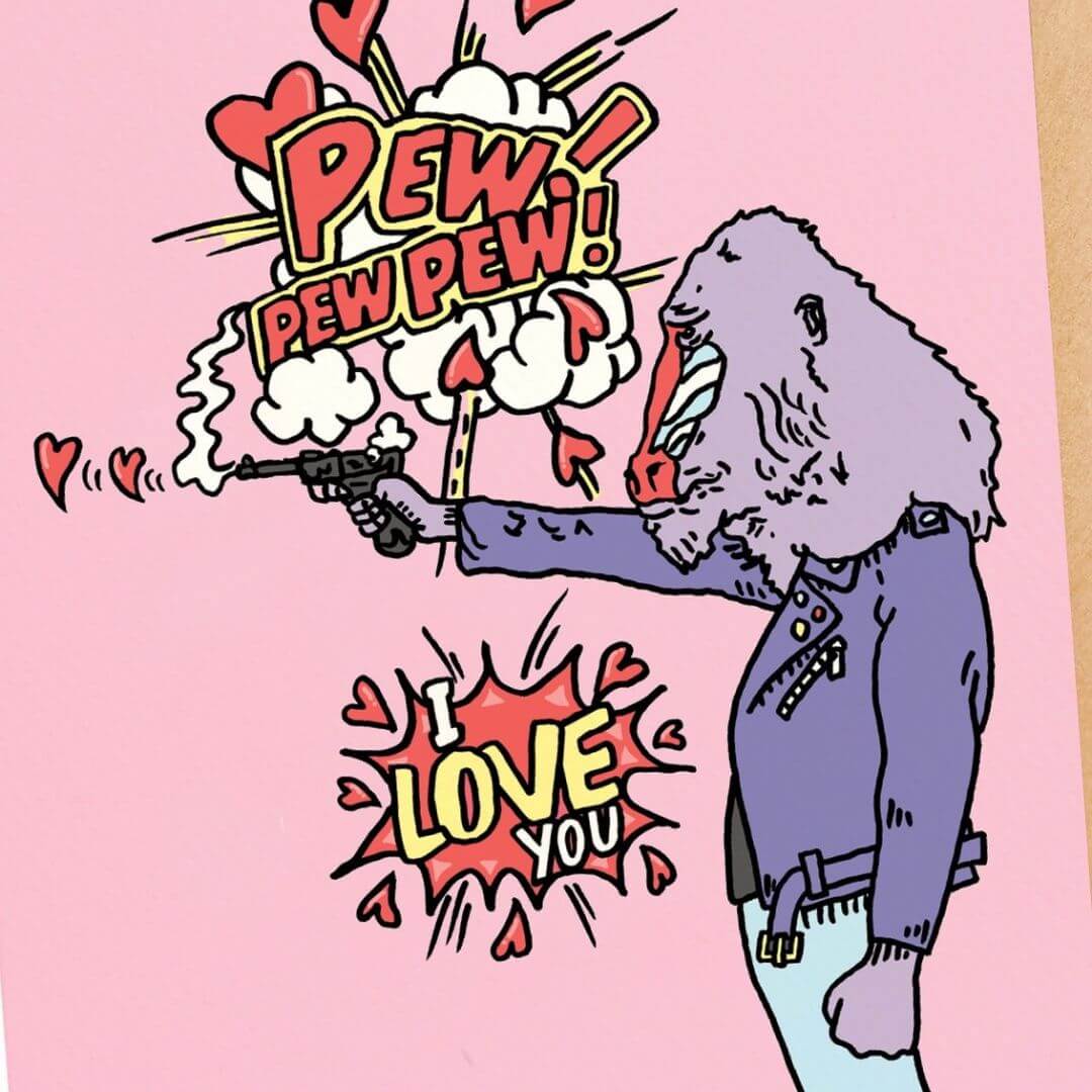 Pew Pew Pew - Greeting Card