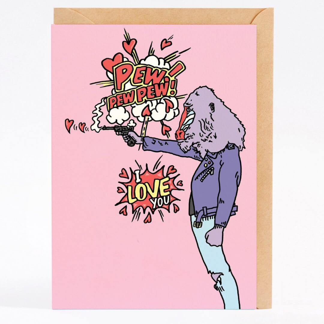 Pew Pew Pew - Greeting Card